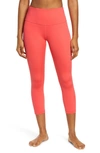Zella Studio Crop Lite Leggings In Pink Paradise