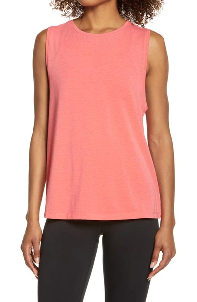 Zella Work For It Easy Tank Top In Pink Paradise