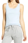 Caslonr Caslon Cotton Tank In Blue Cashmere