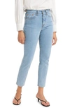 Levi's Wedgie Icon Fit High Waist Ankle Jeans In Tango Talks Clean Hem