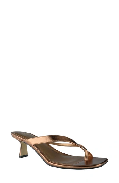 Marc Fisher Ltd Brody Slide Sandal In Bronze