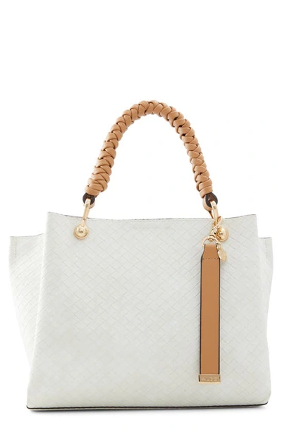 Aldo Gloadithh Faux Leather Tote In Bone