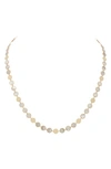 STEPHANIE WINDSOR MOTHER-OF-PEARL INLAY LINK NECKLACE,14Y-MOPCIR3-18