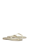 Tory Burch Miller Knotted Sandal In Spark Gold