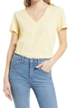 MADEWELL WHISPER COTTON V-NECK T-SHIRT,MB722