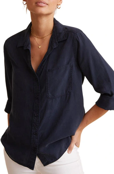 Bella Dahl Shirttail Button-up Shirt In Endless Sea