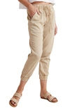 Bella Dahl Patch Pocket Jogger Pants In Cement