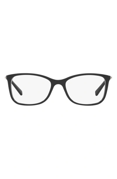Michael Kors 53mm Optical Glasses In Solid Black