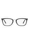 Michael Kors 52mm Square Optical Glasses In Black
