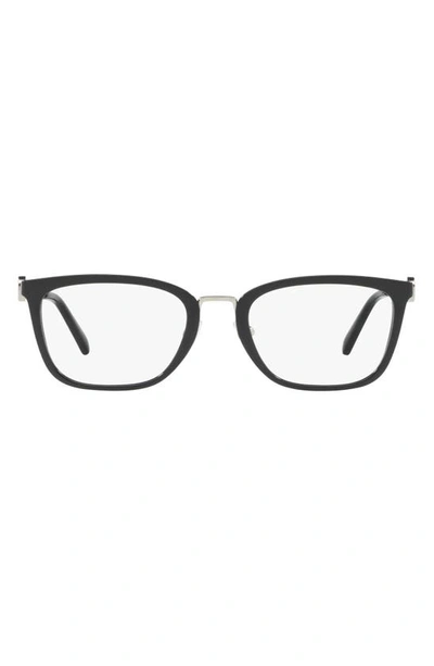 Michael Kors 52mm Square Optical Glasses In Black