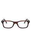 Ray Ban 53mm Square Optical Glasses In Stripehava