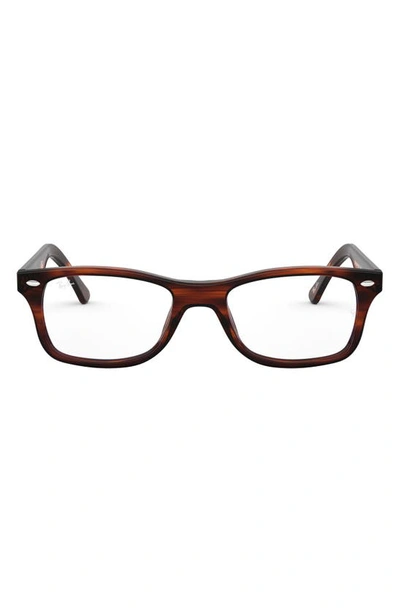 Ray Ban 53mm Square Optical Glasses In Stripehava