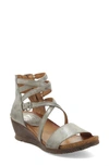 Miz Mooz 'shay' Wedge Sandal In Sage Na Leather