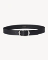 Nili Lotan Nili Belt In Black W/antique Silver Buckle