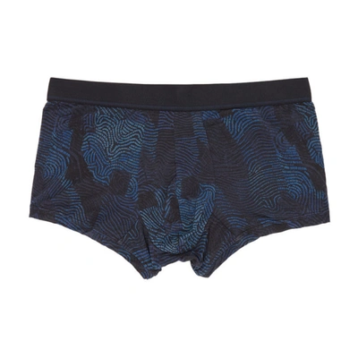 Ermenegildo Zegna Indigo Earthbound Trunk Boxers In 418 Indigo