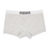 DSQUARED2 GREY LOGO TRUNK BOXERS
