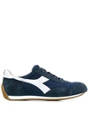 Diadora Blue Leather Sneakers In Blue