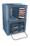 Sorbus 2pc Storage Box With Window In Blue