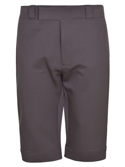 Prada Wrap Waist Fastening Shorts In Grey
