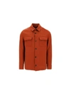 LORO PIANA LORO PIANA MEN'S RED LINEN SHIRT,FAL6172B1EV L