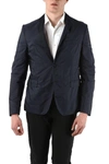 Prada Single-breasted Wool Blazer In Blue