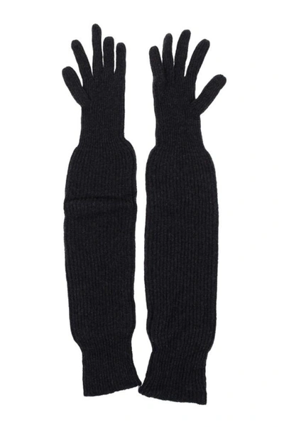 Prada Women's Grey Wool Gloves