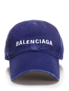 BALENCIAGA BALENCIAGA MEN'S BLUE COTTON HAT,5907584A9B94077 L