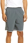 Under Armour Ua Hiit Woven Shorts In 012 Pitch Gray