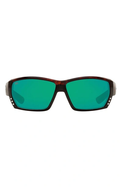 Costa Del Mar 62mm Polarized Wraparound Sunglasses In Copper Tortoise