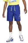 Nike Men's  Sportswear Alumni Woven Flow Shorts In Blue