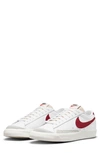 Nike Blazer Low-top Sneakers In White/red