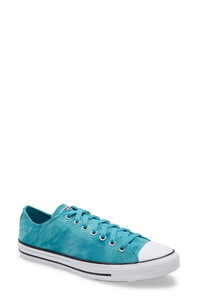 Converse Chuck Taylor All Star Ox Washed Canvas Sneakers In Harbor Teal-green