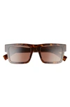 PRADA 52MM RECTANGULAR SUNGLASSES,PR 19WS52-X