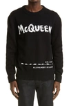 Alexander Mcqueen Black Logo Sweater In ブラック