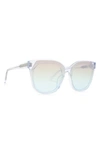 DIFF GIA 59MM OVERSIZE CAT EYE SUNGLASSES,CL-RN121