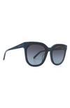 Diff Gia 59mm Oversize Cat Eye Sunglasses In Poseidon/ Blue Gradient