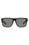 Costa Del Mar 59mm Polarized Square Sunglasses In Black Grey