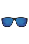 COSTA DEL MAR 62MM SQUARE SUNGLASSES,6S901262-ZP