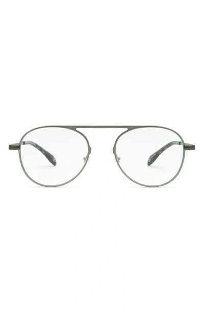 Mita 51mm Blue Light Blocking Glasses In Matte Light Gunmetal/ Clear