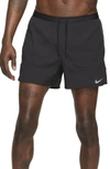 Nike Flex Stride Run Division Men's Brief-lined Running Shorts In Black/black