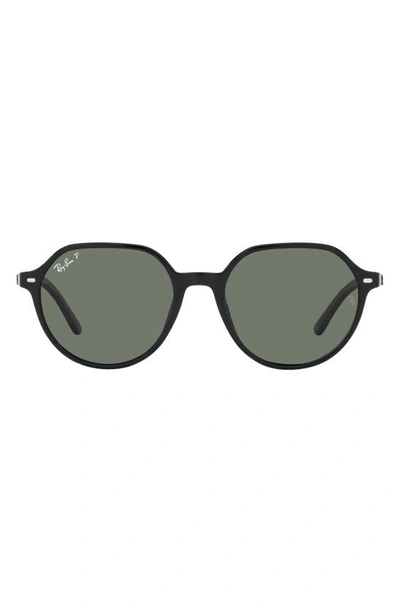 Ray Ban Unisex Thalia 51mm Polarized Geometric Sunglasses In Black