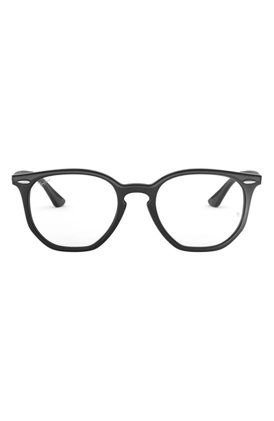 Ray Ban Unisex 52mm Round Optical Glasses In Black