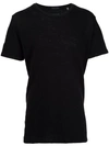 Atm Anthony Thomas Melillo Slub Jersey Crew Neck Tee In Black