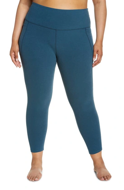 Beyond Yoga Out Of Pocket High Waist Leggings In Stellar Blue Heather