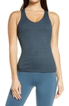 Alo Yoga Elevate Rib Tank In Deep Jade Heather