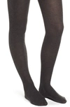 Natori Cashmere-blend Rib-knit Sweater Tights In Charcoal