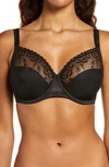 Chantelle Lingerie Every Curve Full Coverage Underwire Bra In Black