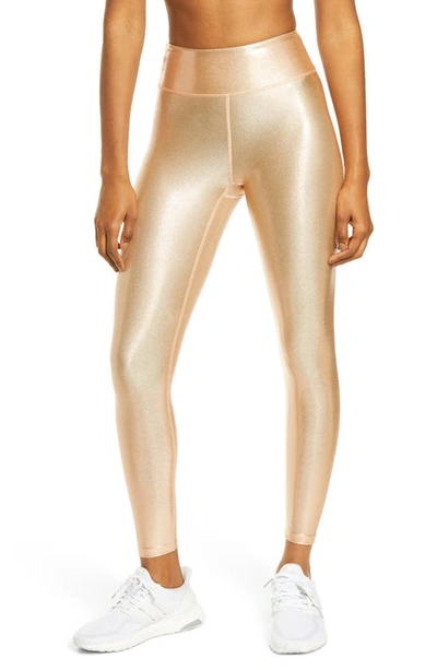 Heroine Sport Metallic High Waist Leggings In Copper