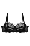Dita Von Teese Vedette Underwire Balconette Bra In Black