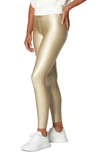 Heroine Sport Metallic High Waist Leggings In Brushed Gold